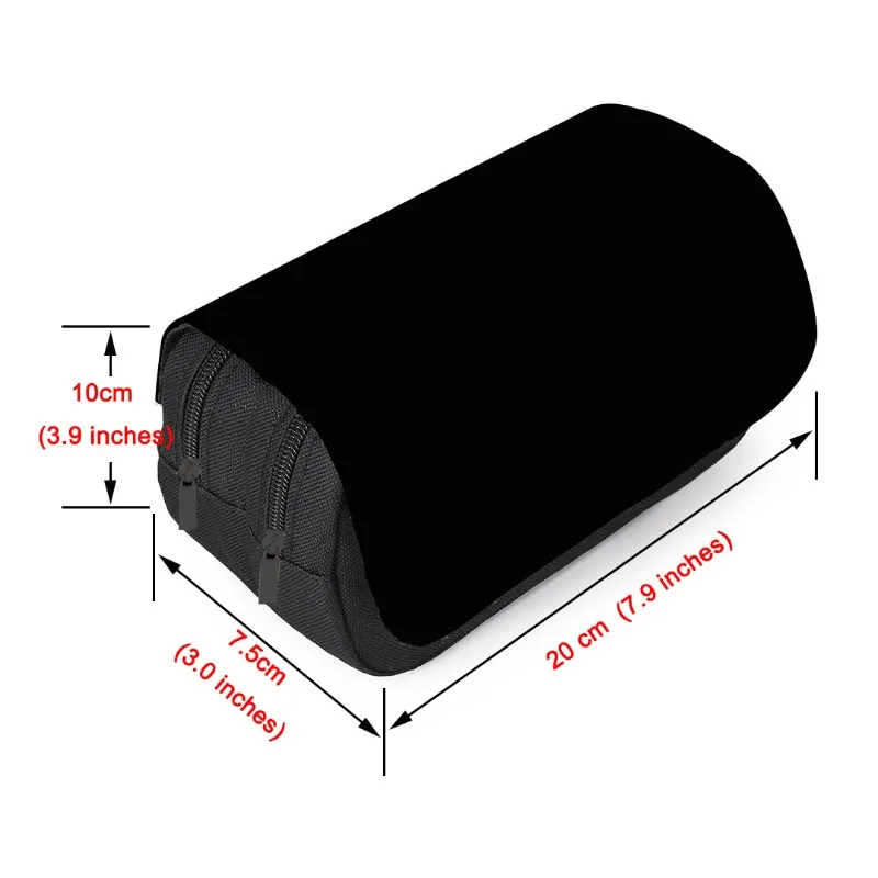 Estojo de lápis de dupla camada, jogo pop, vida oscillante, caixa de papelaria, material de decoração escolar para presente de aniversário primário