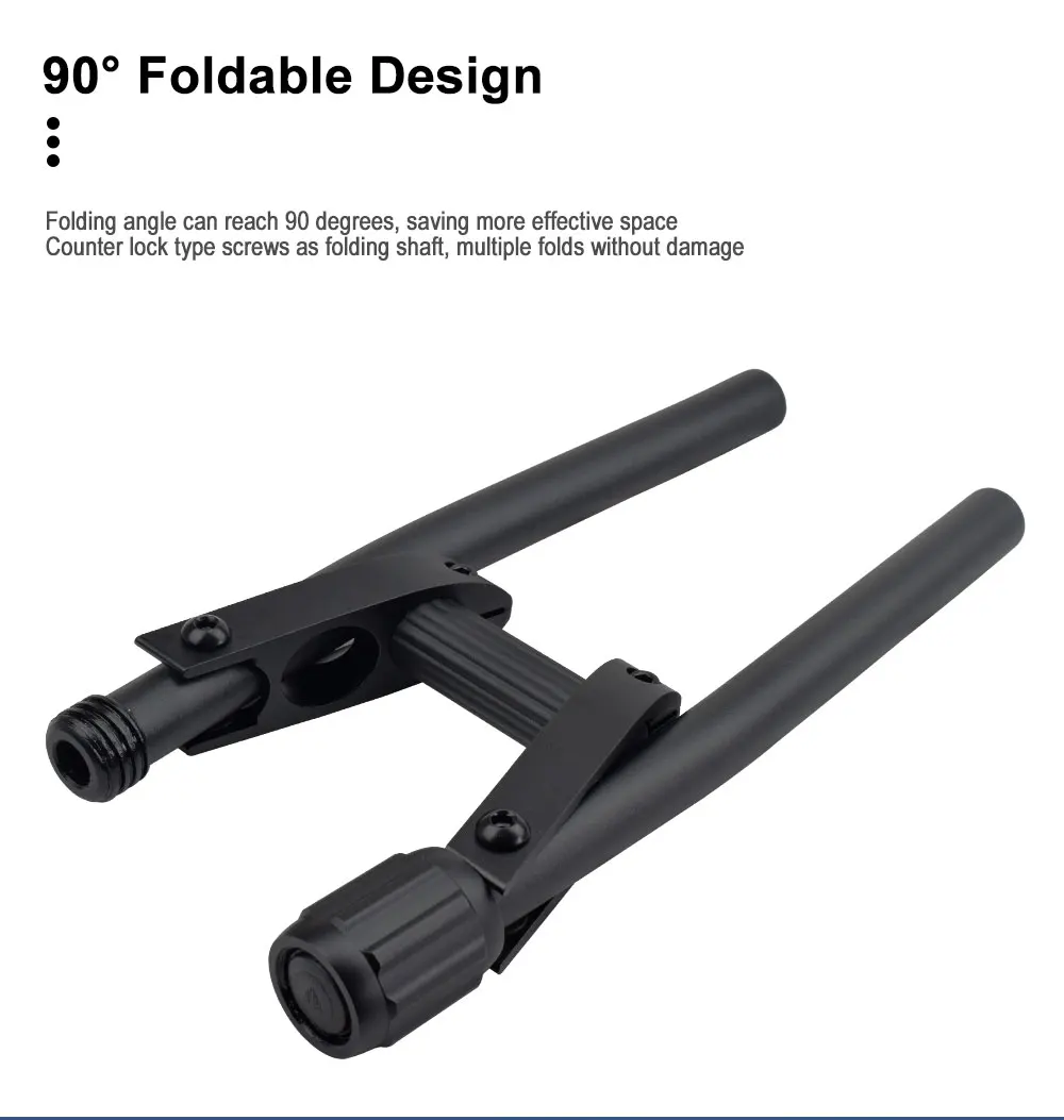 Faltbarer Fahrradlenker aus Aluminiumlegierung, 25,4/31,8 x 600 mm, 90-Grad-klappbarer elektrischer Tretroller-Fahrradlenker – Detail 7