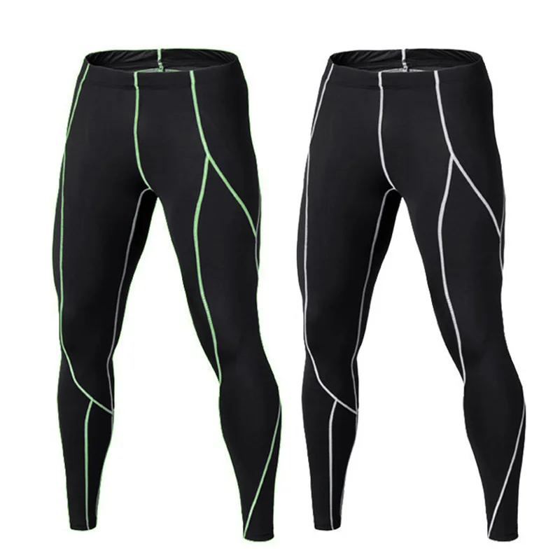 

Men's Sports Running Leggings Tights Gym Training Compression Pants Exercise Crossfit Sweatpants Basketball Soccer Fitness