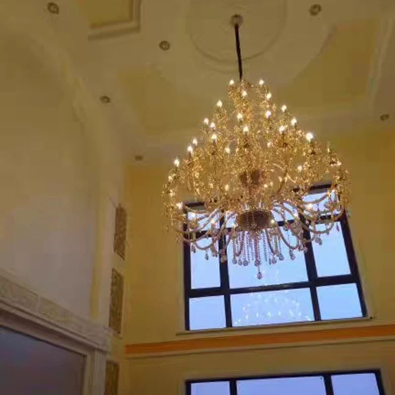 Modern Chandeliers Lighting Large Chandeliers For Foyers Hanging Crystal Chandelier Lighting Glass Crystals For Chandeliers