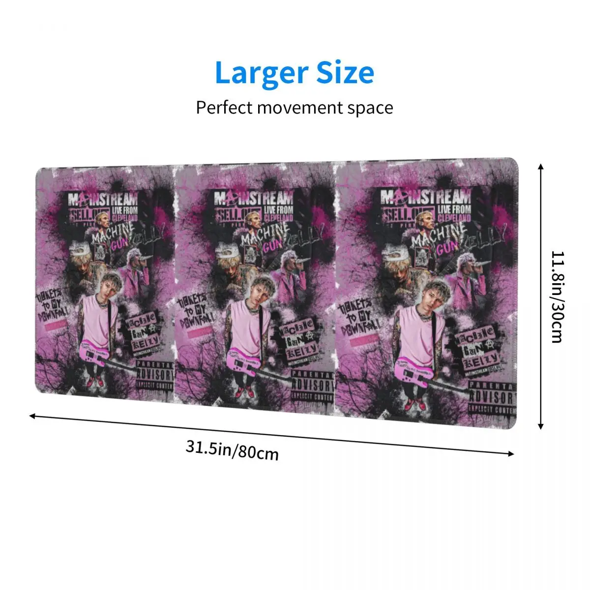 Large Mouse Pad Rapper MGK M-Machine Gun K-Kelly Gamer PC Laptop Mats Keyboard Carpet Computer Gaming Desk Mat
