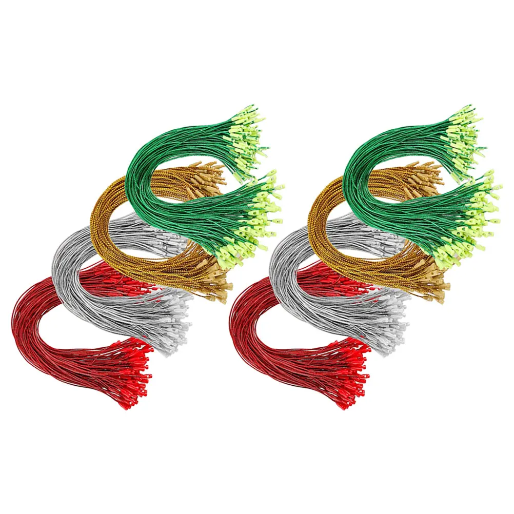 

400pcs Tag Rope Christmas nament Strings Gold Silver Green Red Decorative Hanging Ropes Xmas Tree Gifts Crafts