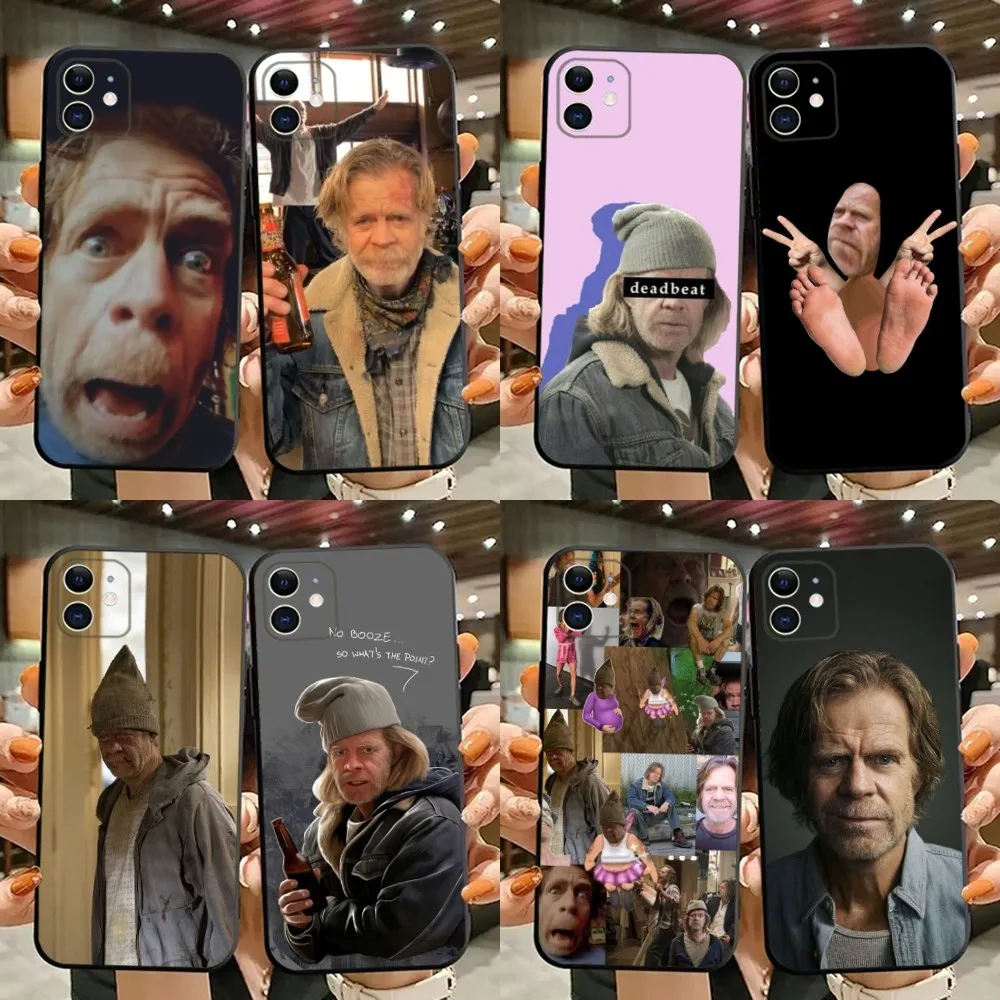 Frank Gallagher S-Shameless Phone Case For iPhone 15,14,13,12,11,Plus,Pro Max,XS,X,XR,SE,Mini,8,7 Soft Silicone Black Cover