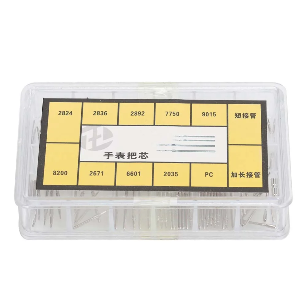 Stainless Steel Watch Stem 10 Models Complete Set Watch Crown for 2824, 2836, 2892, 7750, 9015, 8200, 2671, 6601, 2035 movement