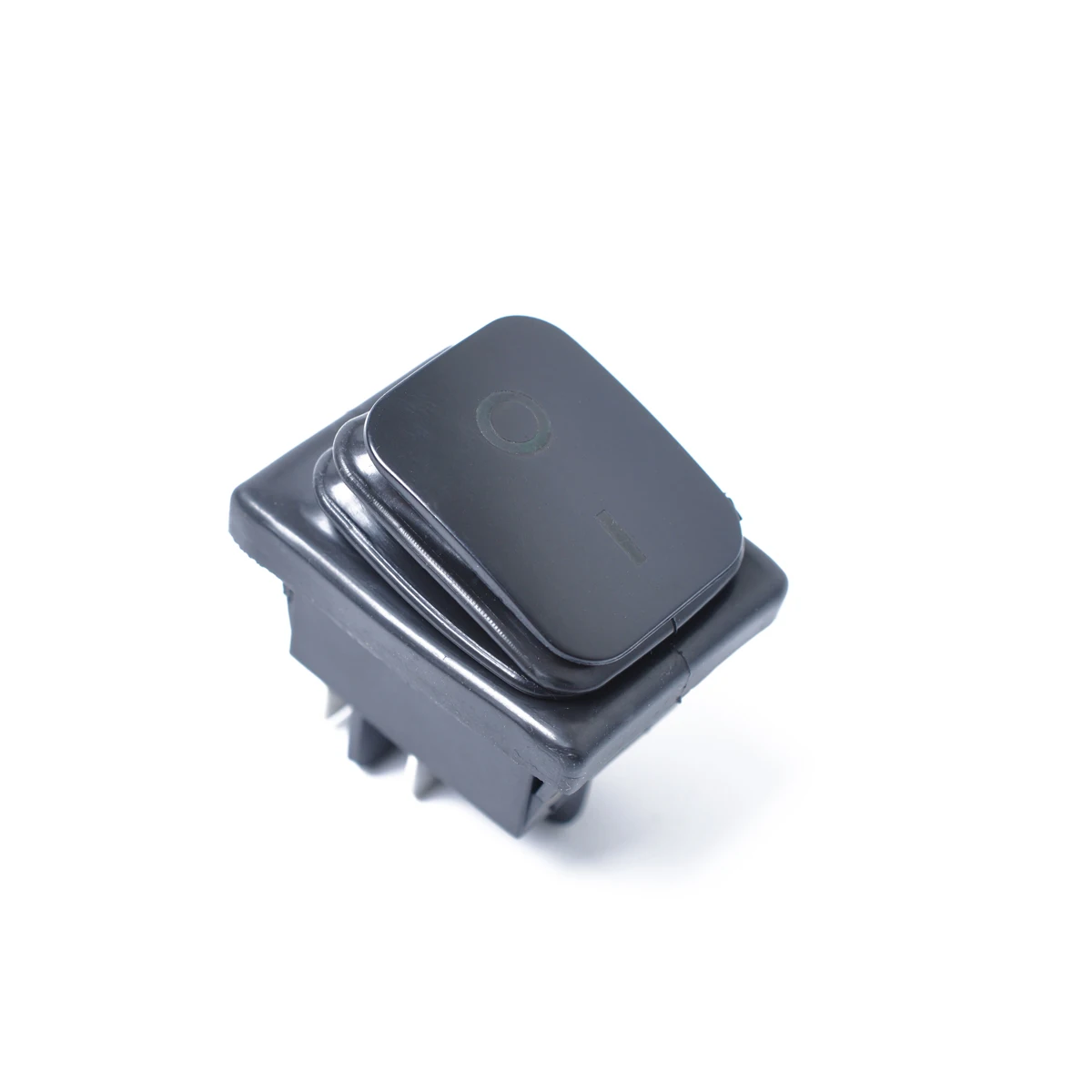 

12V 22X30Mm Waterproof Rocker Switch Black Cover Green Led Light For Car Boat Dispenser Push Button Control