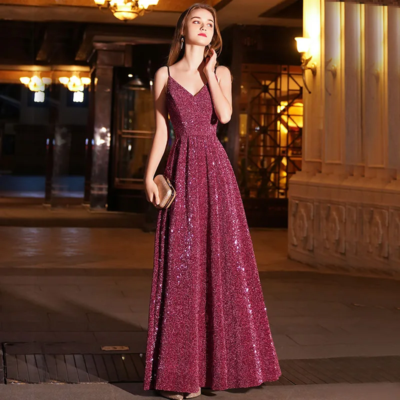 DongCMY 2024 New High-end Elegant Long V Lead Prom Dress Wedding Party Dress Noble Slimming Elegant Woman Gala Gown