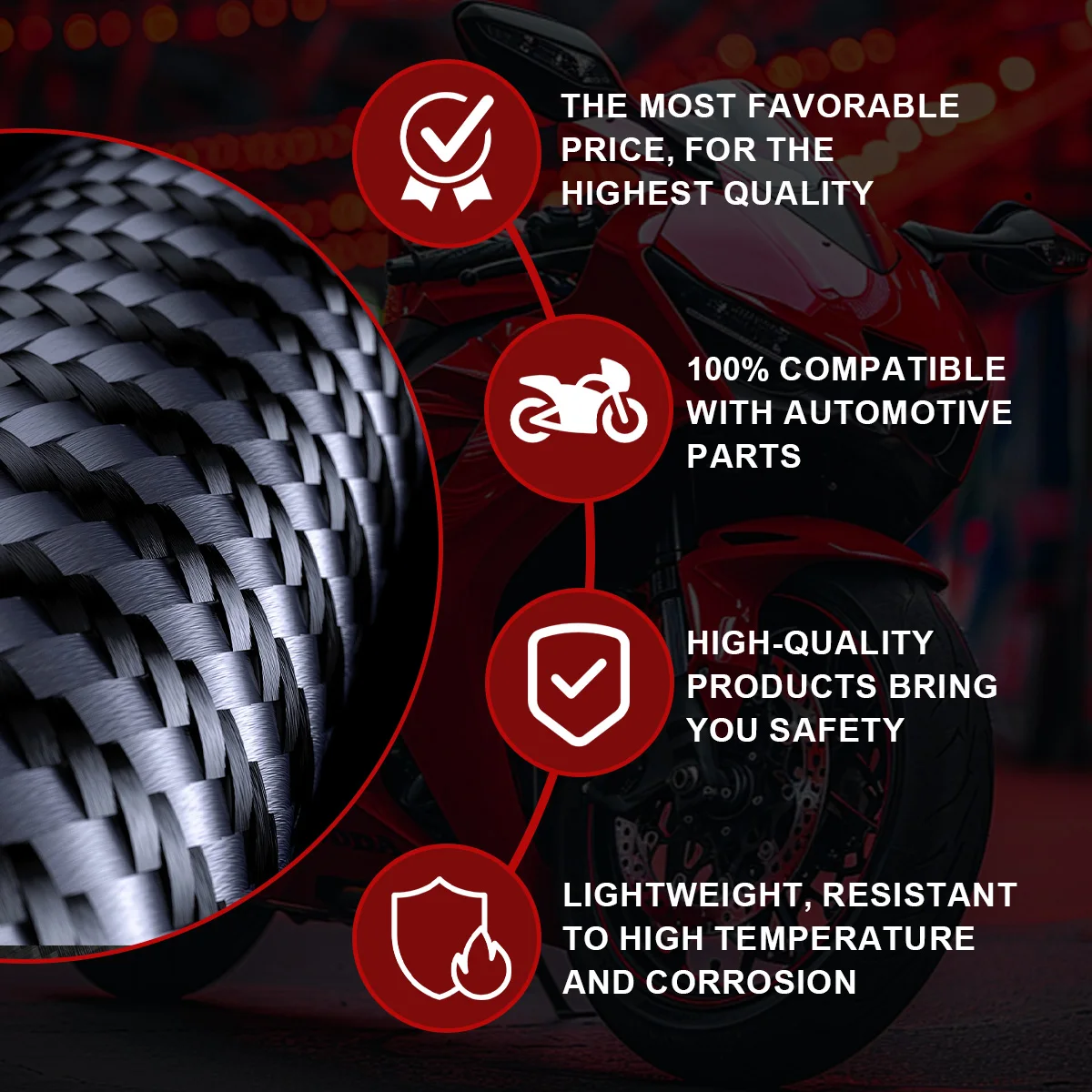 ملحق تعديل الدراجة النارية من ألياف الكربون النقية 3K بنسبة 100%، مناسب لـ DUCAT Multistrada V2 2022+