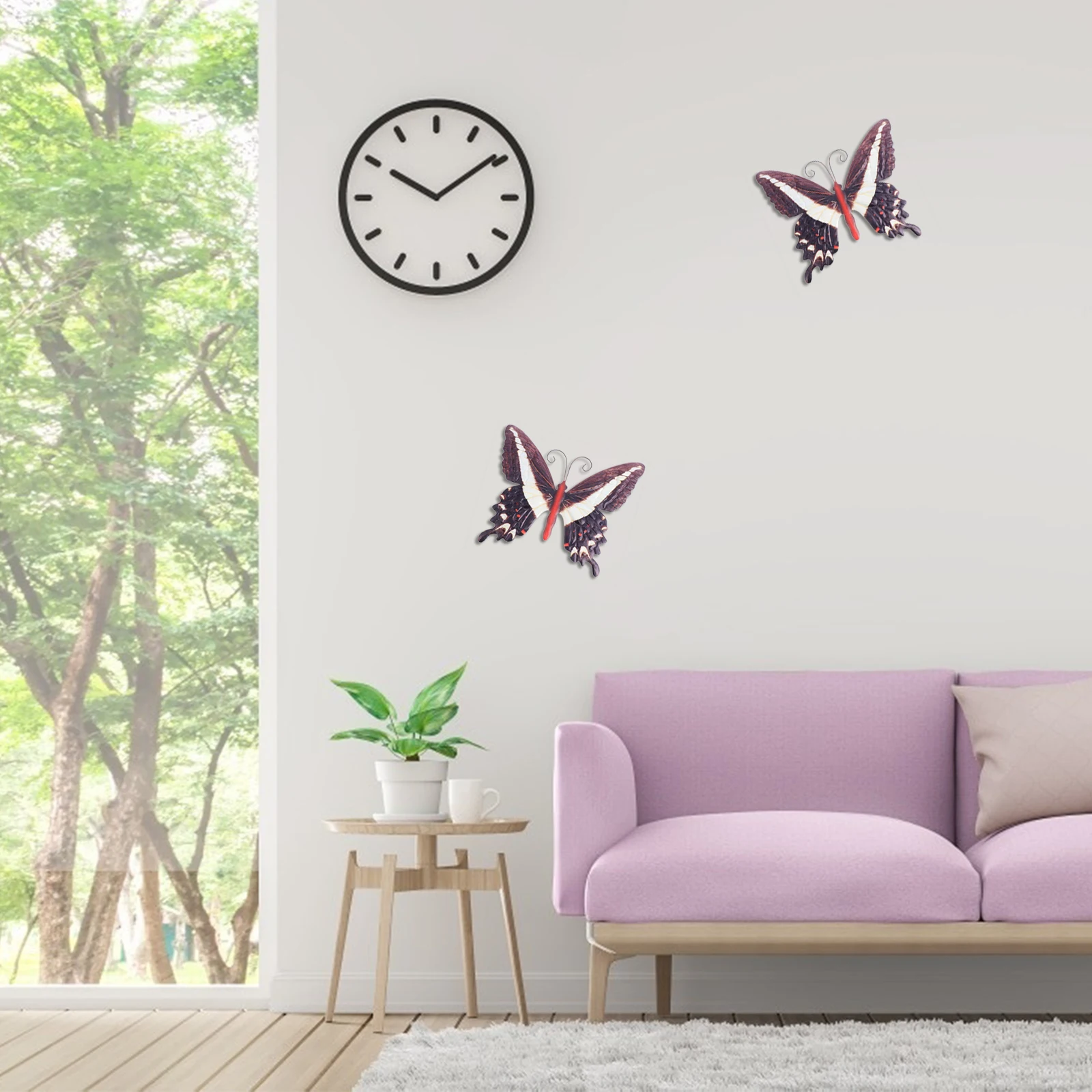 

Garden Wall Decorations Metal Butterfly Hanging Home Vintage Metallic Butterflies