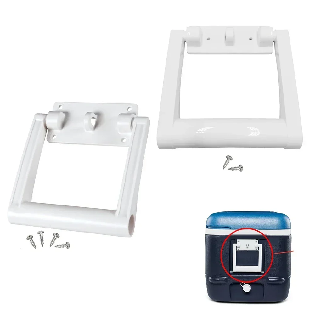 Manijas de repuesto de plástico blanco con tornillos para refrigeradores Igloo, Kits de accesorios para radiador 25-72QT, tapas de interruptor para el hogar = reemplazo, 4 Uds.