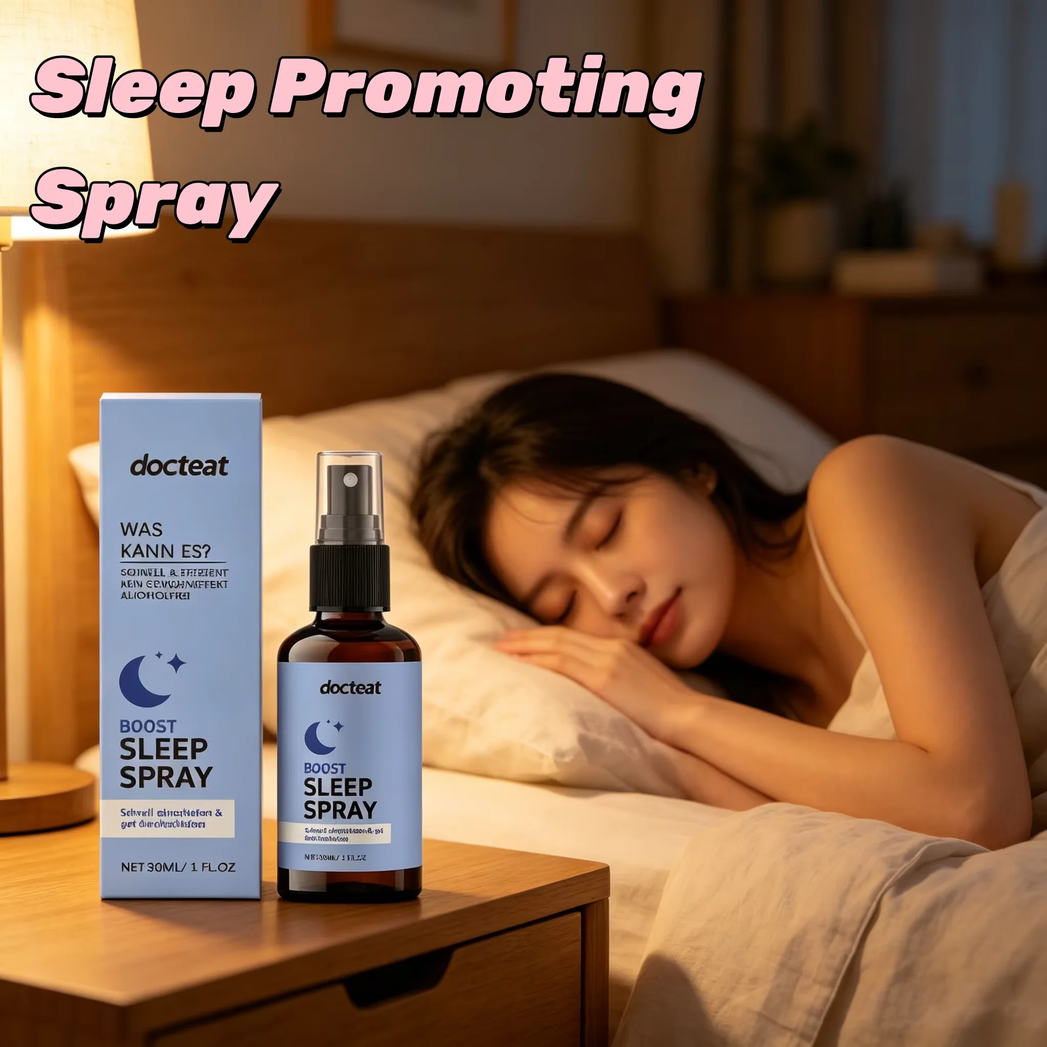 DOCTEAT Melatonin Spray Stimulate Metabolism Reduce Dark Circles Brighten Skin Tone Improve Sleep Quality Boost Immunity Spray