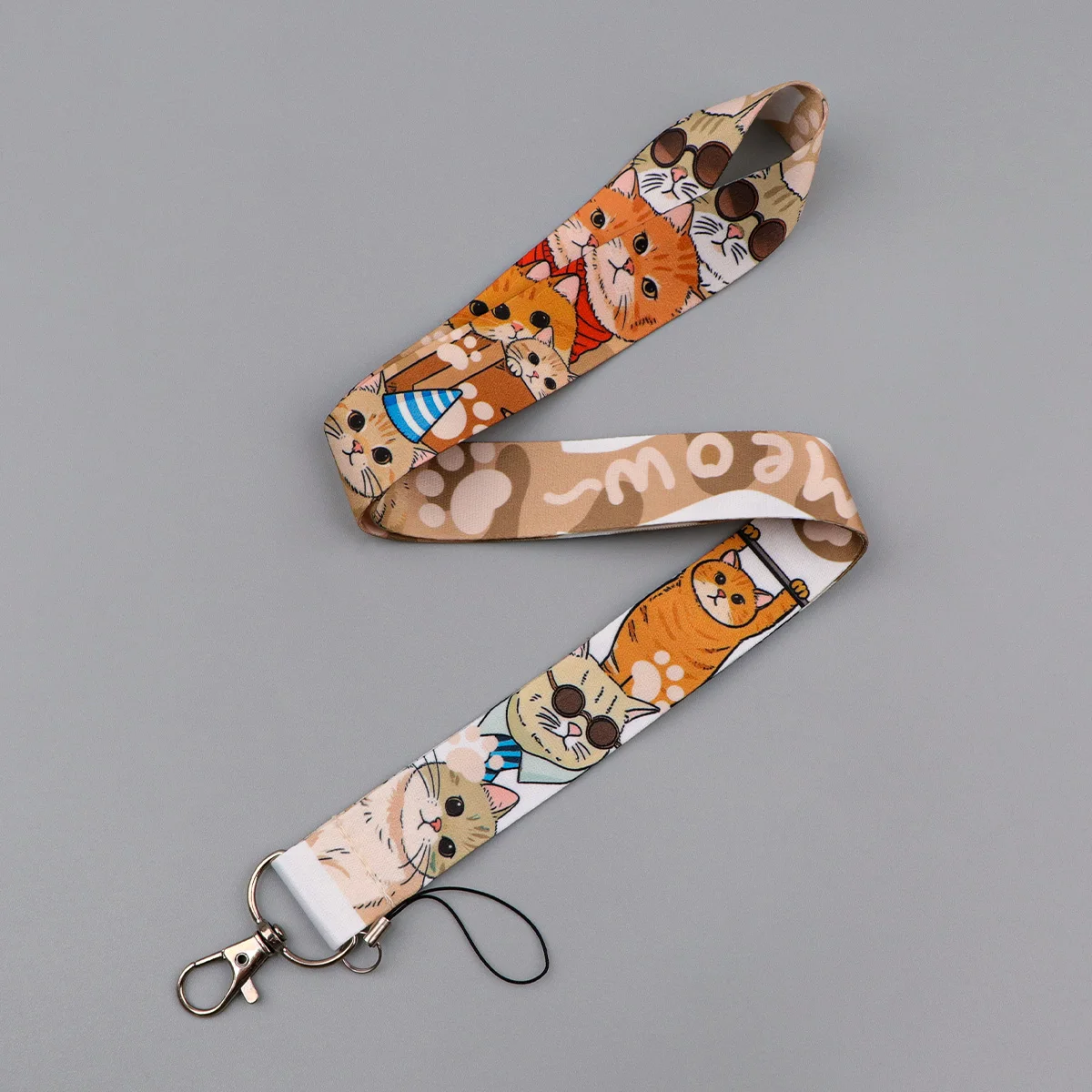Cartoon Cat Neck Strap Lanyards for Keys Chain ID Card Pass Badge Holder Hang Rope Lariat Lanyard Key Friends Gifts Accessories