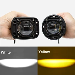 3 Inch 8D Flush Mount LED Work Pod Light 40W Dual Color 3inch Fog Lamp Driving Beam Square Round For Off Road 4WD Truck SUV ATV