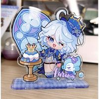 Game Furina de Fontaine Focalors Hydro Archon God of Justice Acrylic Stand Figure Toys Doll Valentine's Day Gift