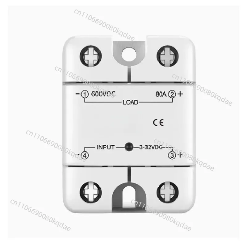 DC‑DC Solid State Relay, 3‑32V Control Signal, 600V DC Load, 40A 60A 80A Industrial SSR Module