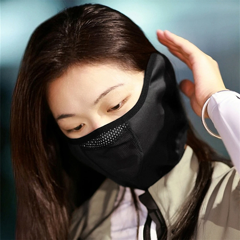 1 máscara de media cara con cierre ajustable a prueba de viento para hombres y mujeres para esquiar snowboard máscara