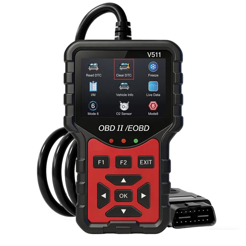 Obd Powered Obd2 Car Scanner V511 - Lector de códigos de fallos del motor y herramienta de diagnóstico - Compatible con todos los vehículos desde 1996, hasta 36 V, No requiere batería