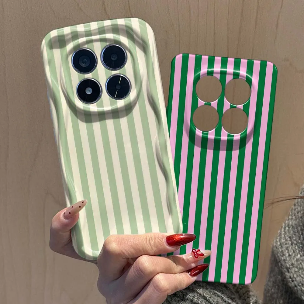 

Luxurious striped design Phone Case For Xiaomi Poco F3 F4 F5 F6 M3 M6 M7 X2 X4 X5 X6 X7 C75 Pro 5G Feilin Wave Oil Shell