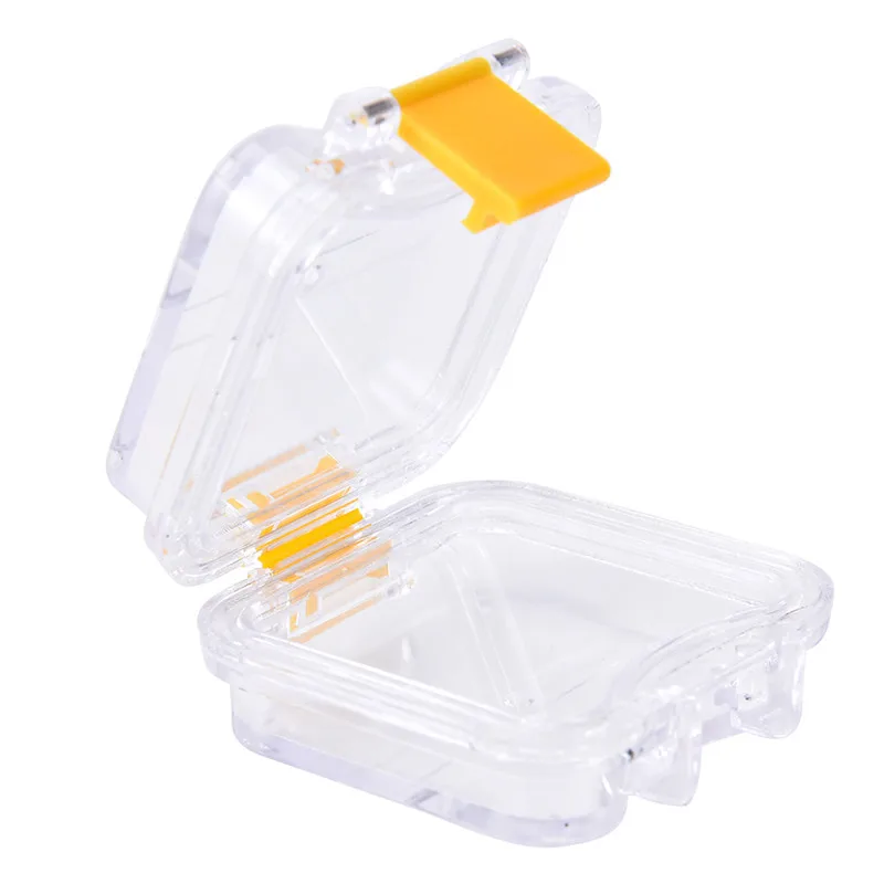 

1pc Membrane plastic denture tooth box transparent tooth box plastic denture box