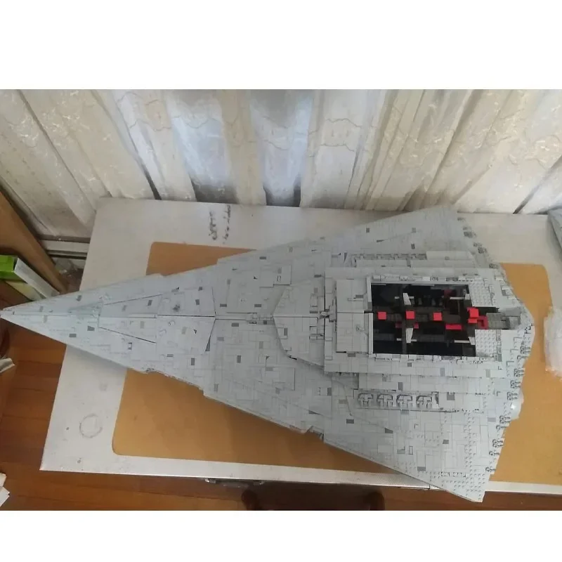 MOC-23556 الفيلم الكلاسيكي ISD العاهل سفينة الفضاء العملاقة اللبنات نموذج 11353 PartsMOC الإبداعية عيد ميلاد لعبة هدية للبنين أطفال