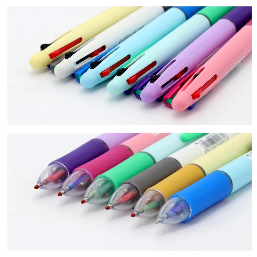 5 قطعة/المجموعة الإبداعية 4 في 1 متعدد الألوان قابل للمسح هلام مجموعة أقلام ، 0.5 مللي متر قابل للغسل مقبض ماجيك عبوات قضيب مكتب مدرسة لوازم الكتابة