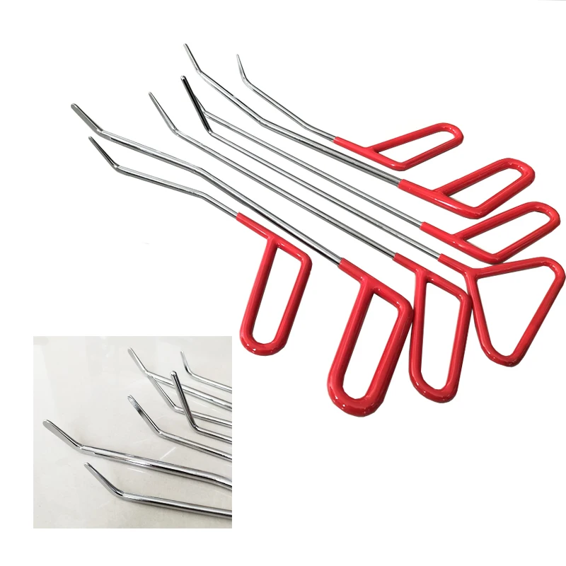 7Pcs Refine Hook And Rod Tools Auto Hail Dent Hook Tools  Rod Car Small Dent Removal Tools