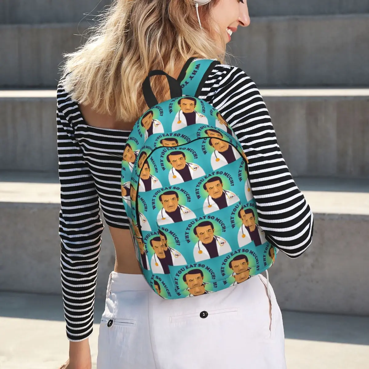 My 600 Lb Life Dr Now Why You Eat So Much Student Backpack School Bag Hiking Travel Daypack Fashion Bookbag Shoulder Bags