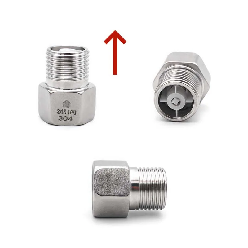SS304 stainless steel toilet anti backflow check valve toilet anti backflow water pipe one-way check valve accessories