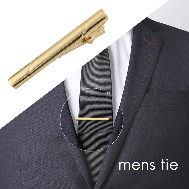 4Pcs Tie Clips For Men Tie Bar Clip Set For Regular Ties Necktie Wedding Business Clips