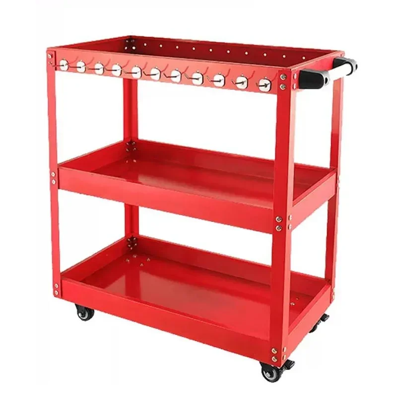 Multifunctional Shelf Workbench Mechanical Workshop Mobile Tool Shelf Layer Hand-push Maintenance Storage Rack Bracket Garage