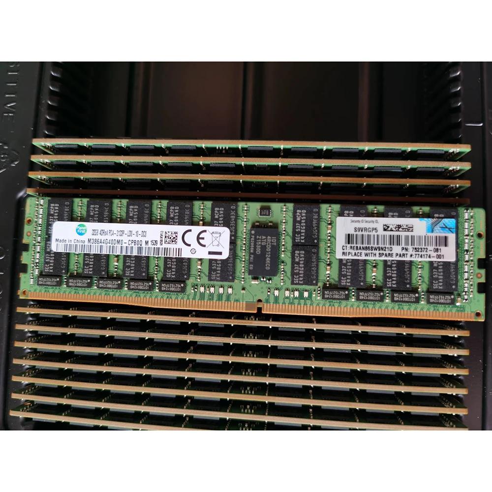 Máy Chủ Bộ Nhớ 774175-001 774174-001 752372-081 726722-B21 32G 32GB 4RX4 DDR4 2133 ECC LRDIMM Thử Nghiệm Đầy Đủ