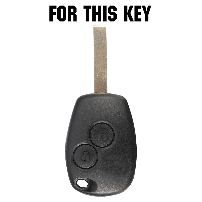 Silicone Car Key Case For Renault Trafic Clio Kangoo Master Modus Twingo for Opel Movano Vivaro Cover Remote Fob Shell