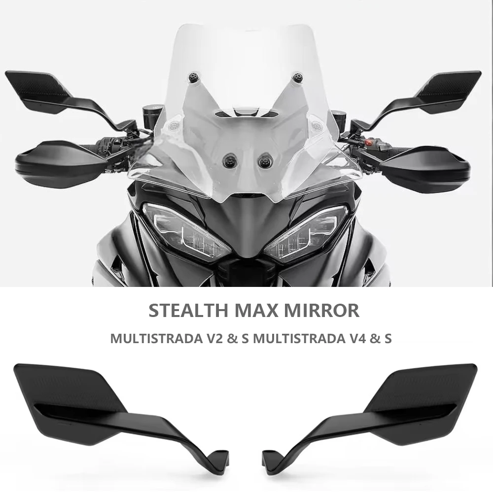 

For Ducati Multistrada V2 S V4 Rally S RS Motorcycle Anti-glare Side Mirror Accessories Stealth Max Rearview Mirror