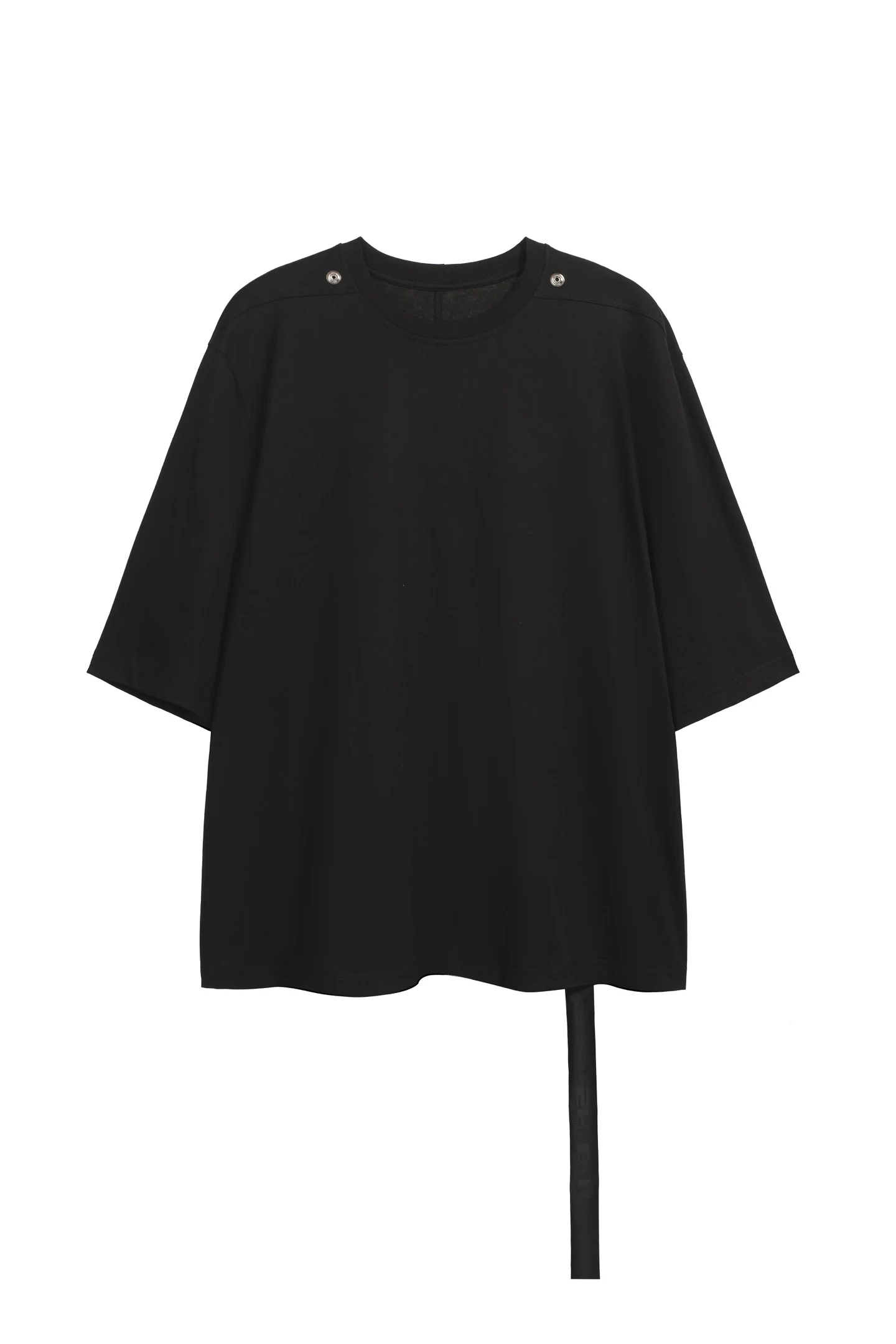 2026ss Best Version Rick's Style Metal Buckle Relaxed Minimalist Women Men Solid Color T-Shirt Oversized Men Cotton T shirt