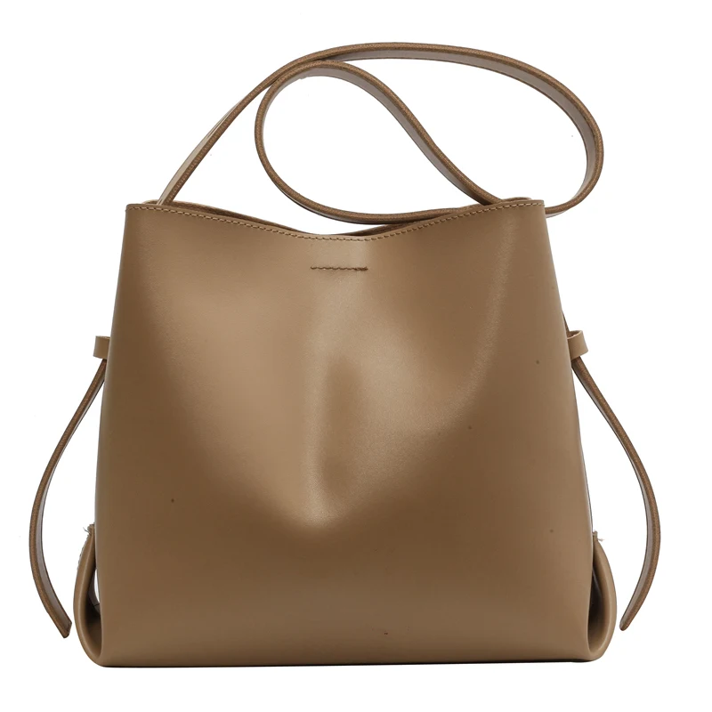 Large capacity One Shoulder Bag For Women 2023 New Fashion Bucket Bag Luxury Designer PU Leather Tote bag Femal Messenger Bag