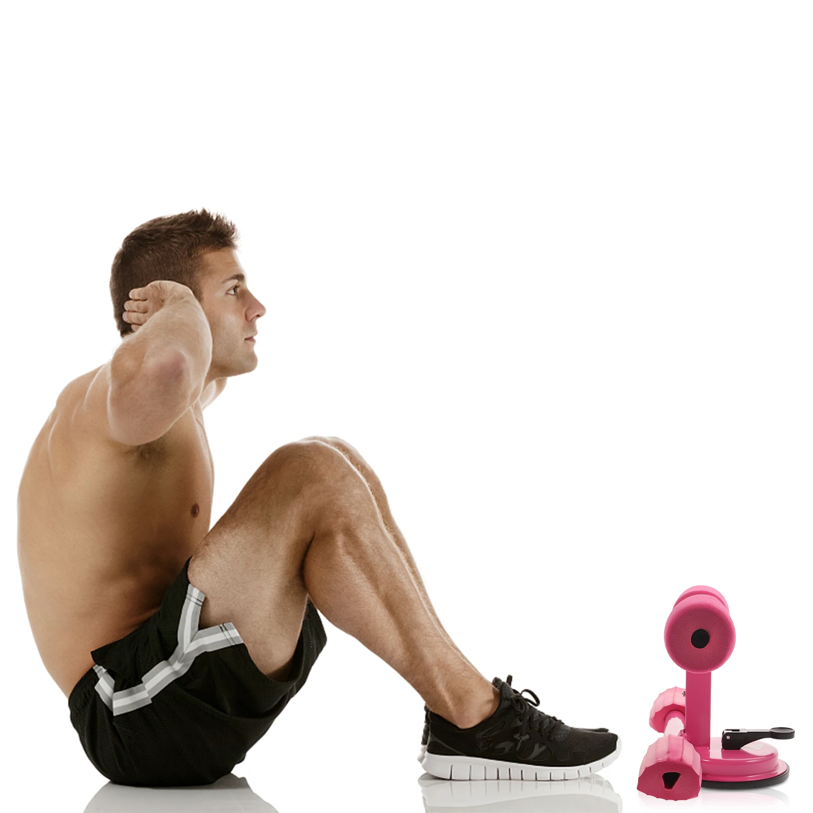 

1pc Suction Cup Abdominal Assist Sit-Up Tool Fitness Bar Home Exercise Waist Belly Trainer Leg Muscle Workout Equipment For