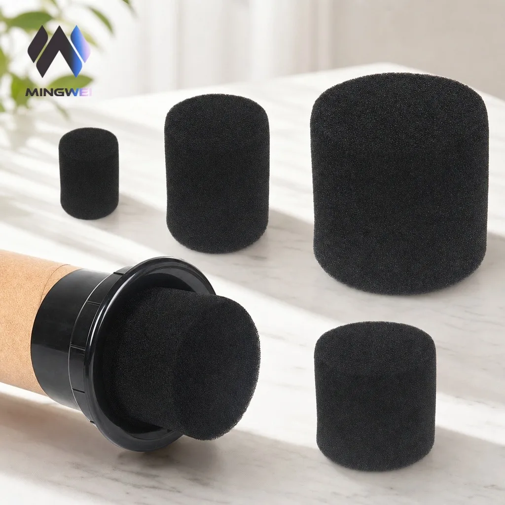 MW Audio 4pcs Speaker Bass Phase Sponge Duct Cotton Stopper Exhaust Hole Inverted Tube Guide Hole Cylinder For Speaker Enclosure