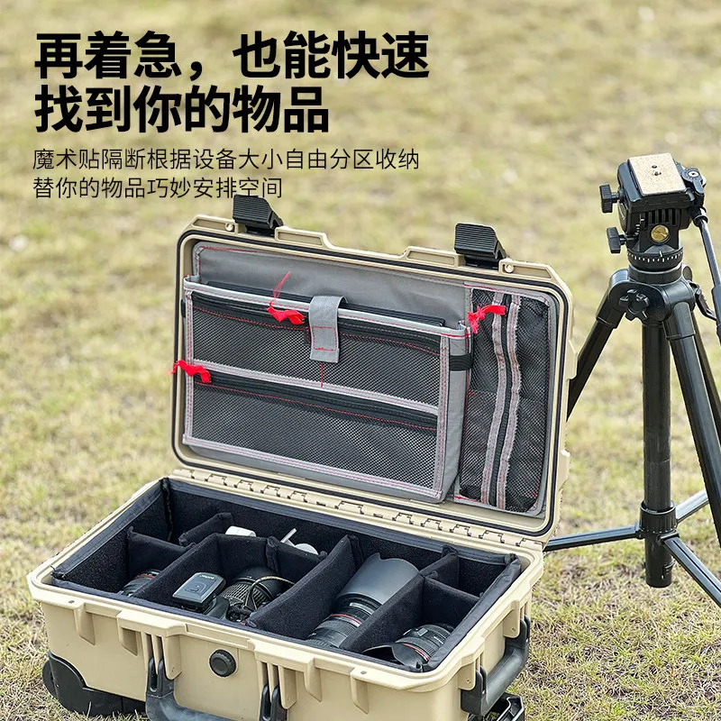 Protective Case 5129 File Bag DIY Model Lined Mobile Notebook Digital Camera Velcro Partition