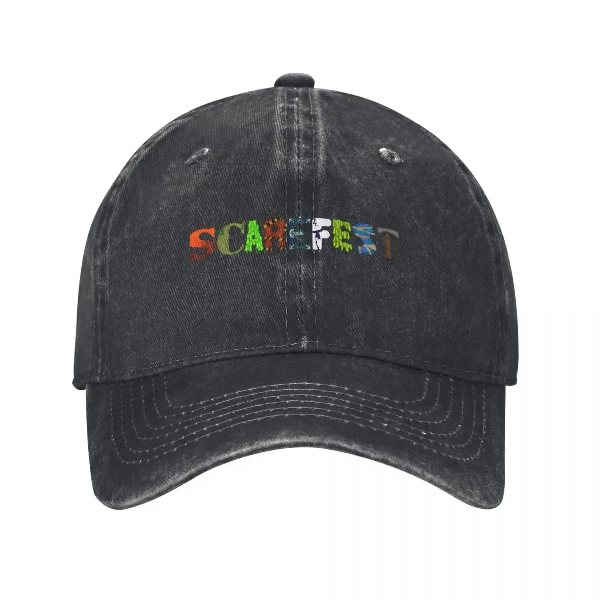 Scarefest Alton Towers design Baseball Cap Rave Trucker Cap Thermal Visor Mens Caps Women's