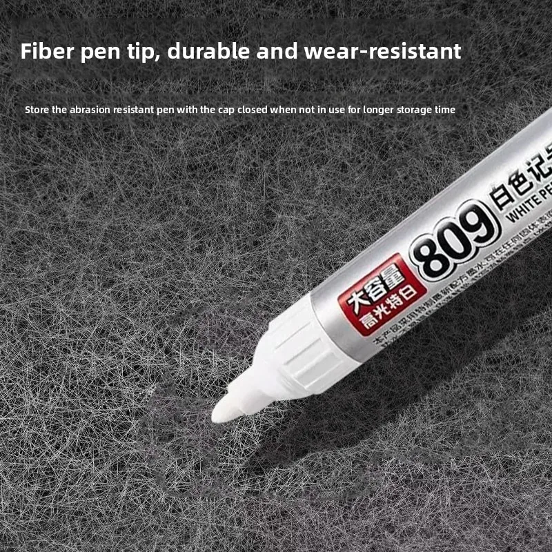 Refillable White Marker Pen Large Capacity Water Based Ink Waterproof Fade Proof Highlighter for Industrial Logistics