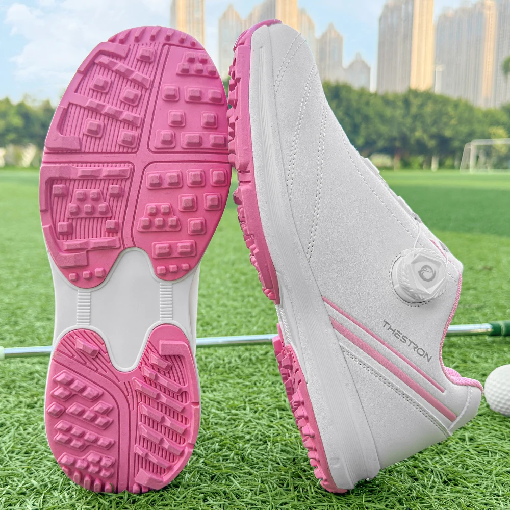 2026 New Golf Shoes Women's Professional Lightweight Golf Shoes Quick Strap Girls Outdoor Fitness Golf Shoes Size 35-43