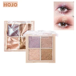 HOJO 4 in 1 Diamond Sequins Eye Shadow Palette Makeup Eye Shadow Tray Waterproof Durable Eye Cosmetics TSLM1