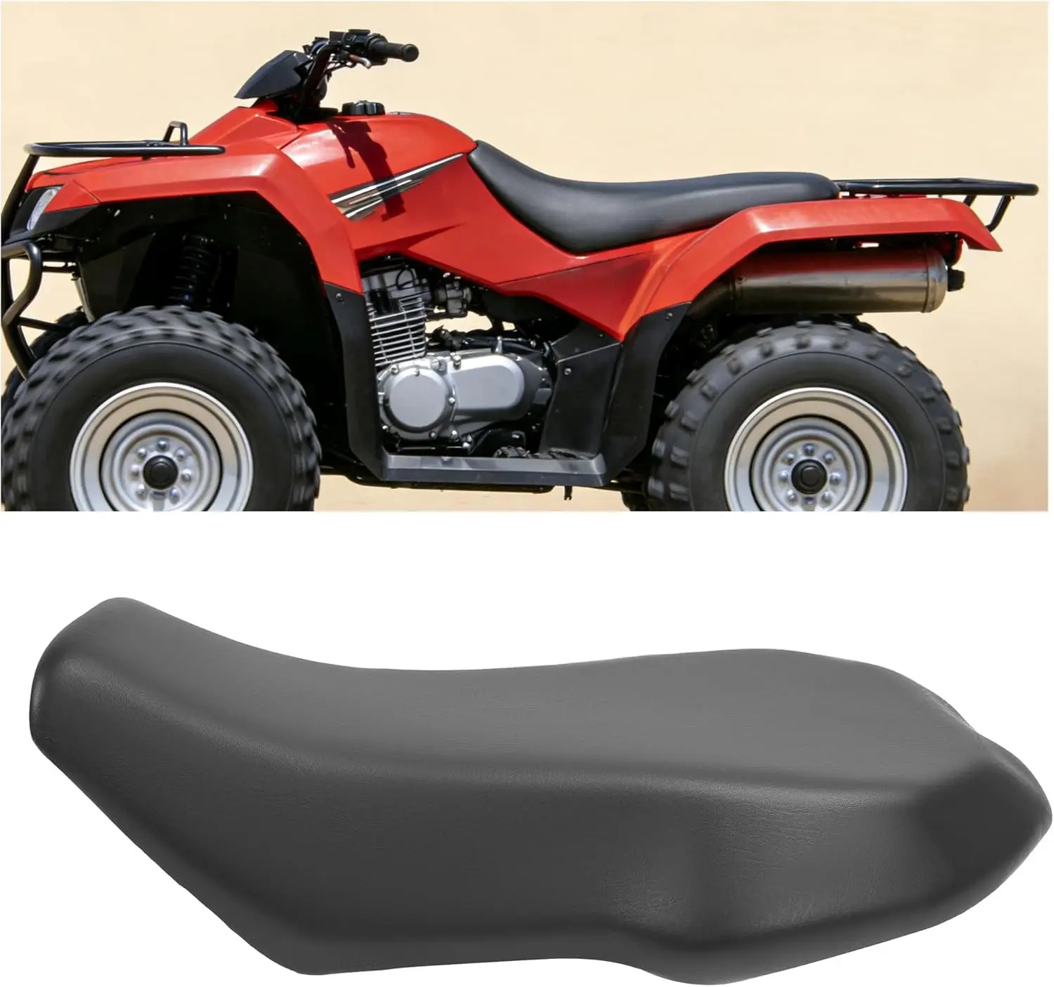 

Complete Seat Compatible with 2008-2021 Suzuki King Quad 400 LT-A & LT-F 400's Replacement for 45100-27H12-P21 Black Seat