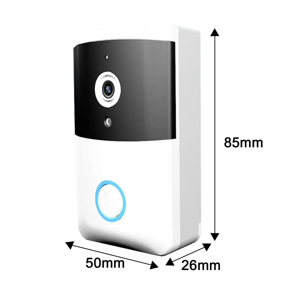 Video Doorbell Wireless Video Doorbell with Night Vision Camera Two-way Audio Wifi Control for Home Security Rechargeable