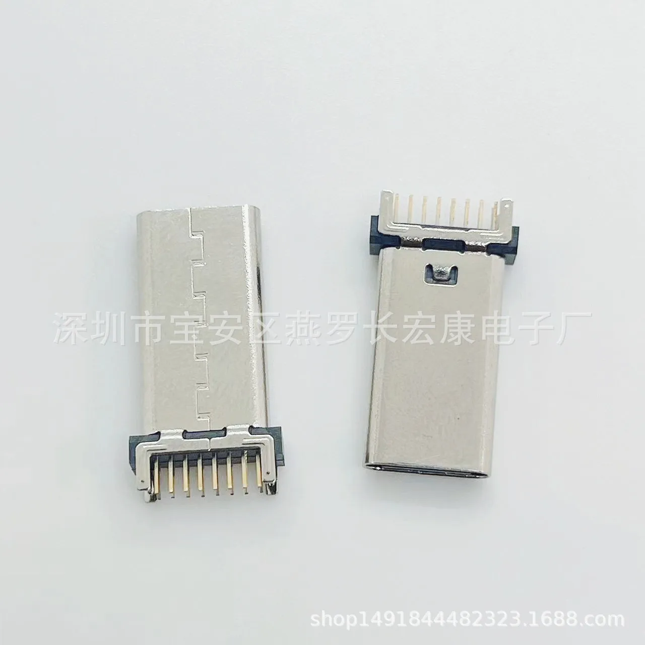 For TYPE-C 16P female seat, vertical sticker, vertical SMT patch H = 15.0mm four-pin plug board, long body