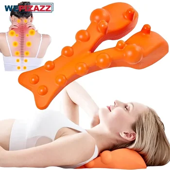 Cervical traction device, neck stretcher massager for neck pain, shoulder stretcher, trigger point massager, neck relief device