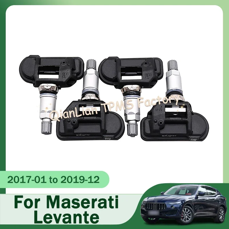 TPMS-Sensoren 4er-Set 670005749   Für Maserati Levante Quattroporte Ghibli 315 MHz Reifendruckkontrollsystem