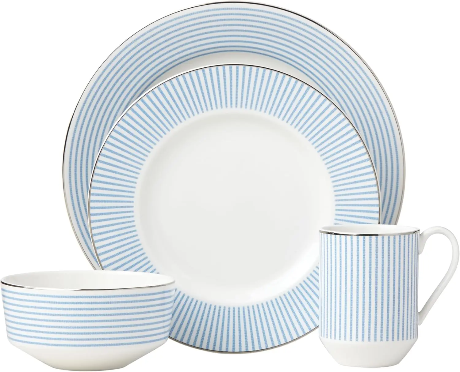 

Laurel Street 4-piece Place Setting, Blue