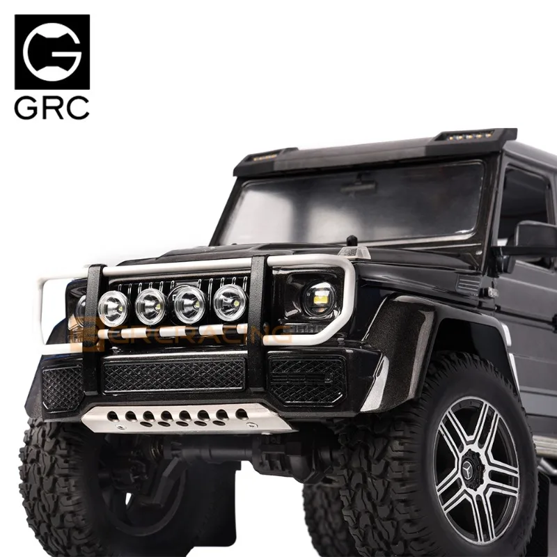 Simulação de led farol de busca off-road 18mm retro redondo holofote para 1/10 rc rastreador carro trx4 scx10 rc4wd tanque 300 trx6 peças