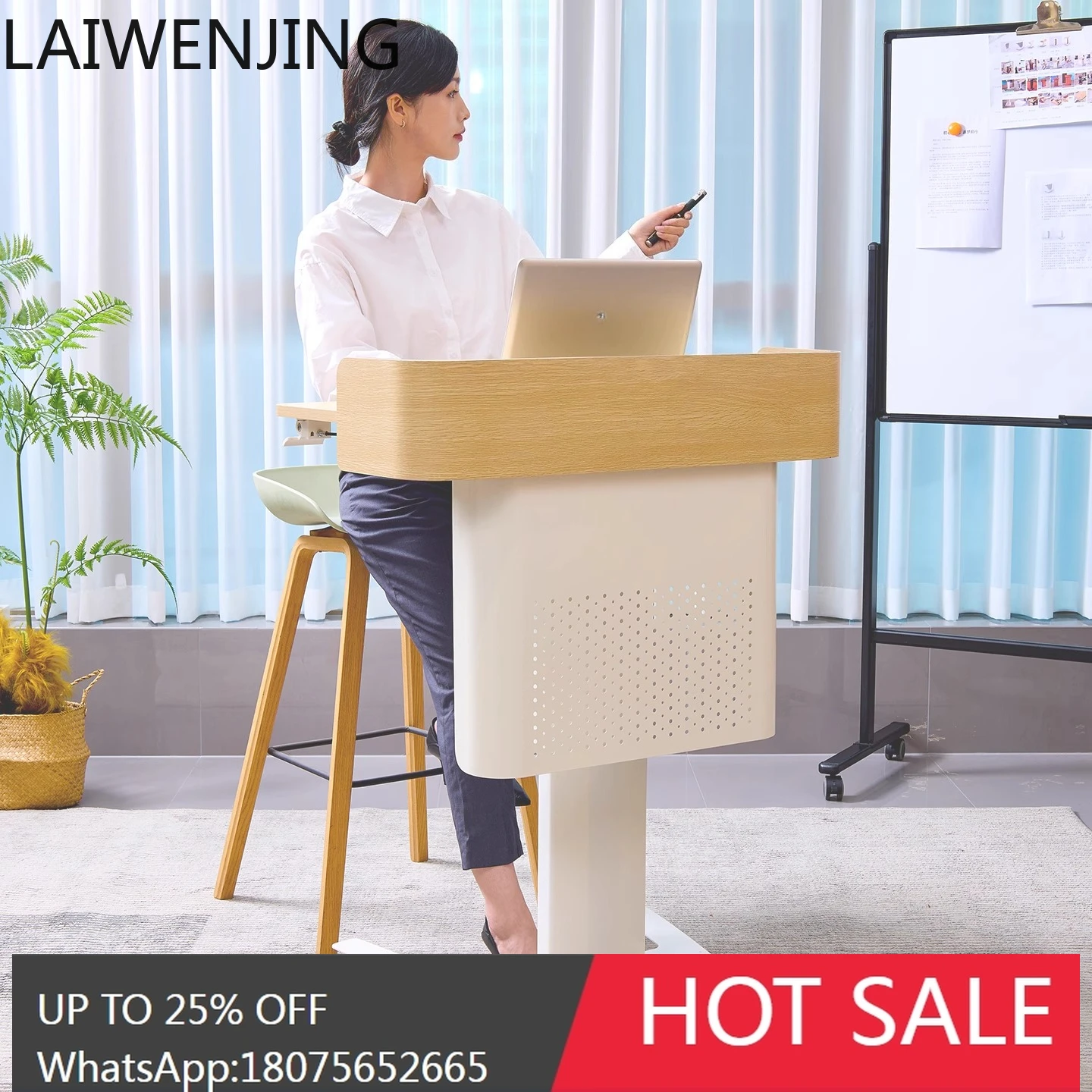 

Adjustable Lectern for Classroom and Conference Room Host Business Lectern