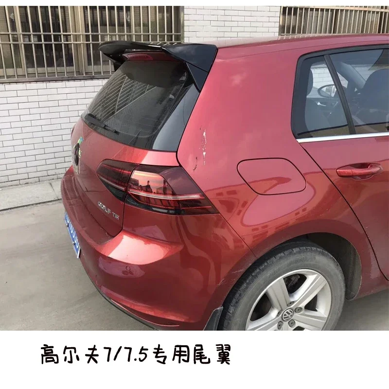 Roof Wing Aspec style for Golf7 MK 7 MK7.5 Car Styling ABS Plastic Mater Rear lip Spoiler  2014-UP